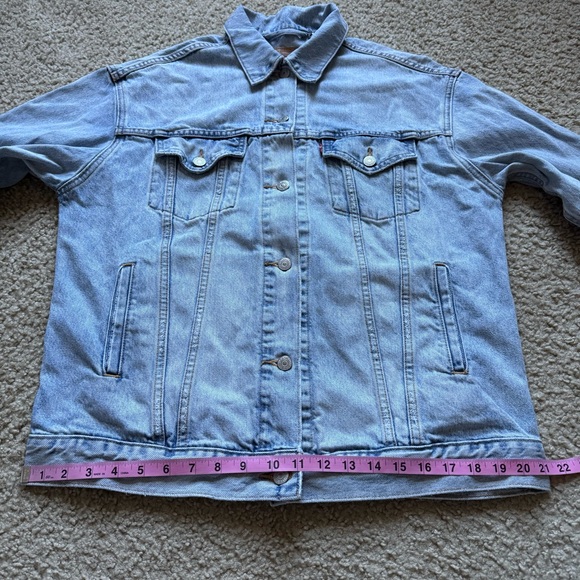 Levis Trucker Blue Denim Jacket Sz M - Picture 12 of 16